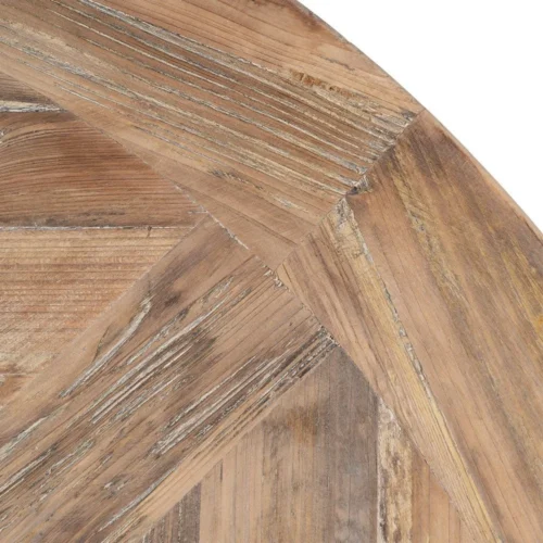 Table à manger ronde bois de pin recyclé Ixia 120 cm — vue 7