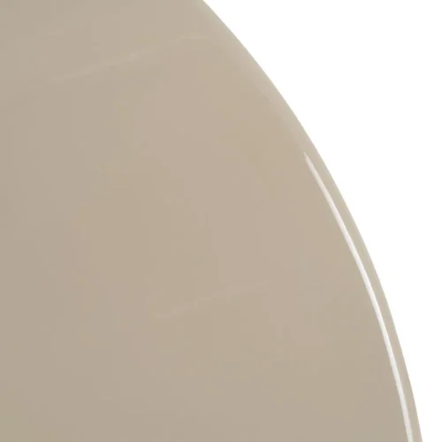 Table à manger ronde laquée taupe brillant Ixia 120 cm — vue 8