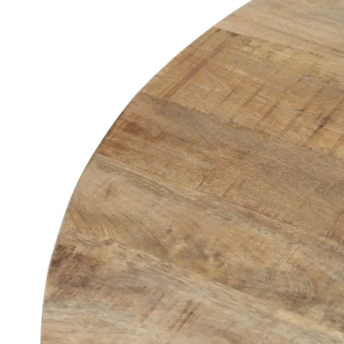 Table à manger ronde plateau épais bois de manguier noir Ixia 150 cm — vue 4