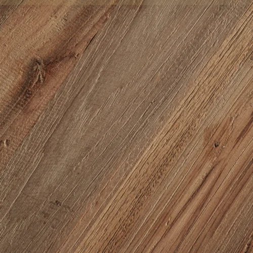 Table à manger Gyor teck recyclé marron clair Vical Home — vue 4