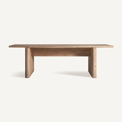 Table à manger Jacquard bois de manguier brun clair 250 cm Vical Home