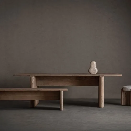 Table à manger Jacquard bois de manguier brun clair 250 cm Vical Home — vue 6