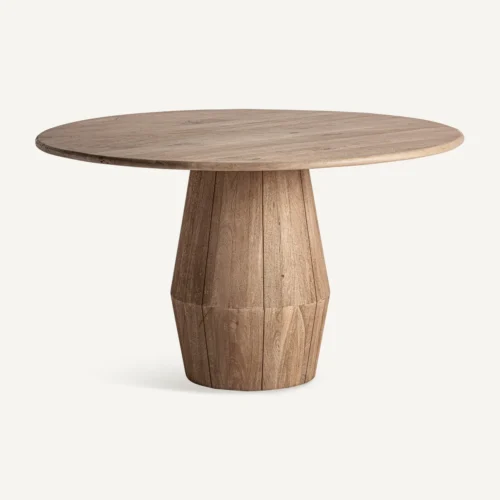 Table à manger Jacquard manguier clair 130 cm Vical Home — vue 2