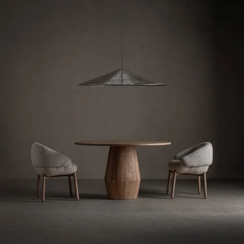 Table à manger Jacquard manguier clair 130 cm Vical Home — vue 6