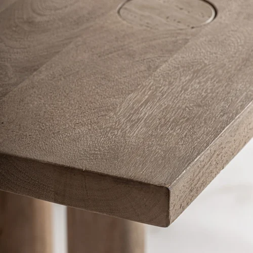 Table à manger Jacquard manguier et travertin 250 cm Vical Home — vue 3