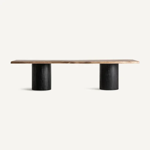 Table à manger Knaith acacia et manguier noir 320 cm Vical Home