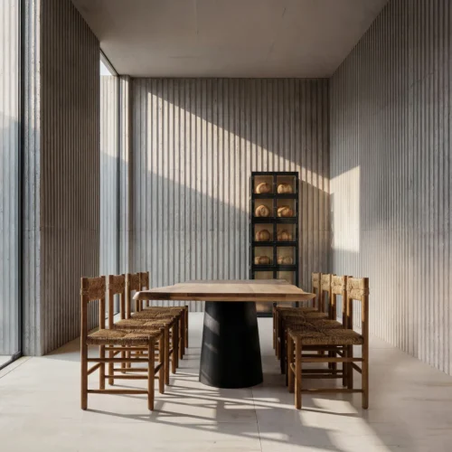 Table à manger Knaith manguier noir et acacia 260 cm Vical Home — vue 7