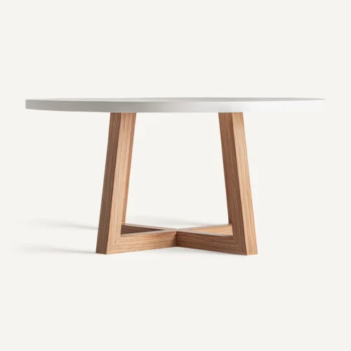 Table à manger Koshena béton blanc cassé Vical Home