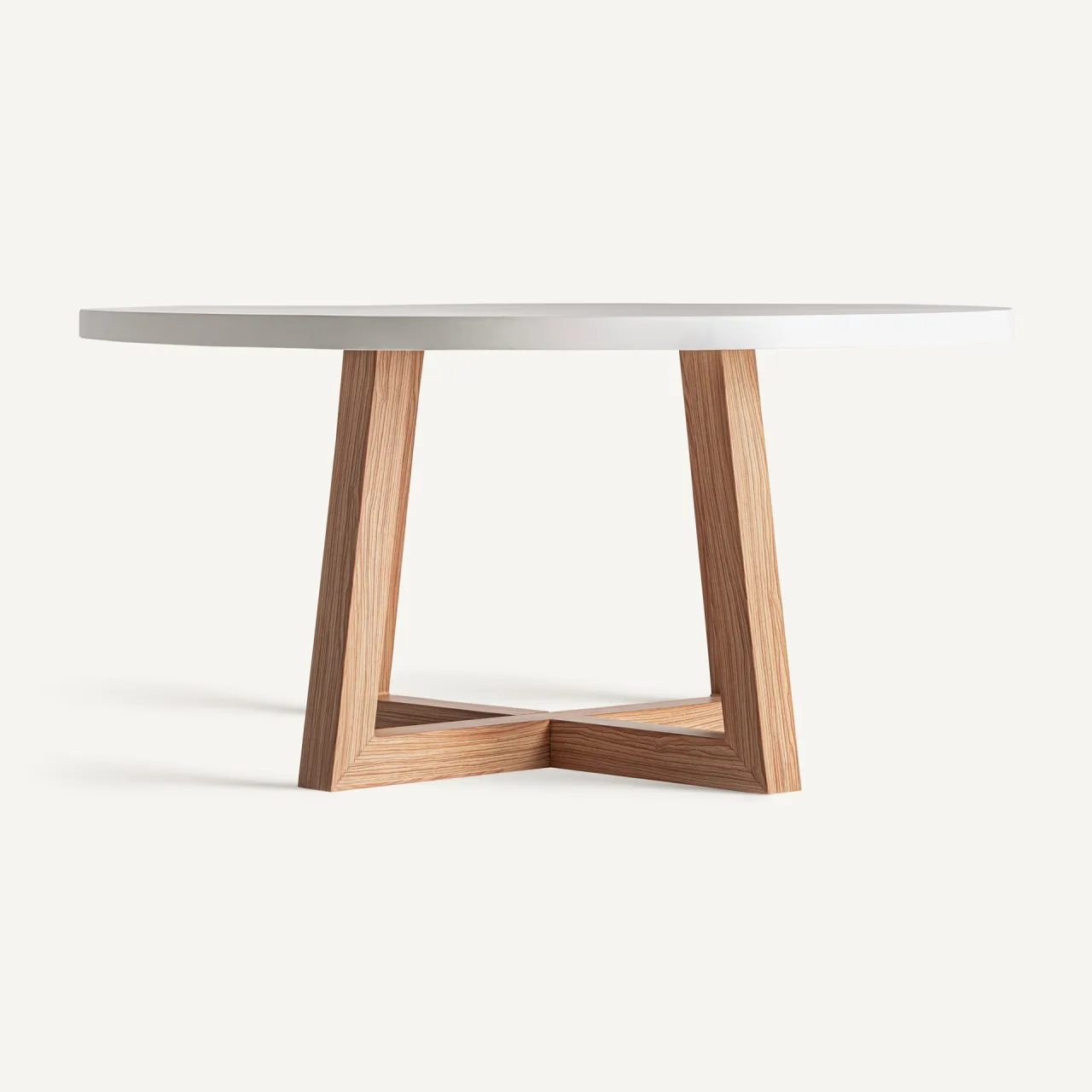 Table à manger Koshena béton blanc cassé Vical Home