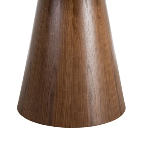 Table à manger marron finition bois ronde Ixia 120 cm — vue 5