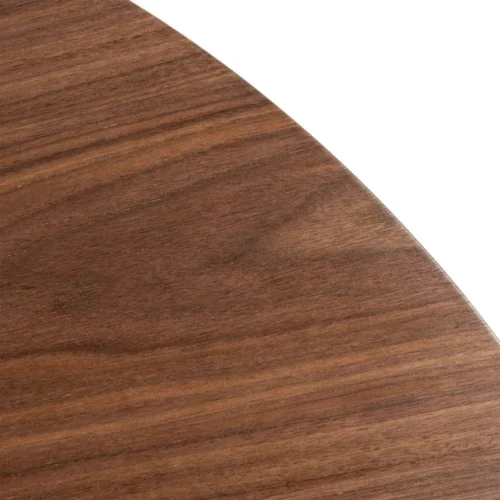 Table à manger marron finition bois ronde Ixia 120 cm — vue 7