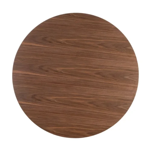 Table à manger marron finition bois ronde Ixia 120 cm — vue 8