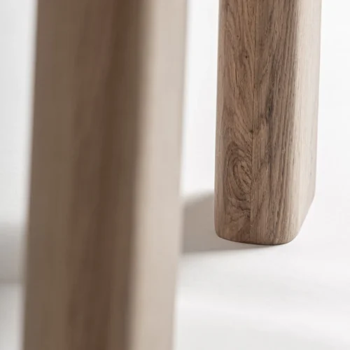 Table à manger Nara chêne et marbre blanc Vical Home — vue 4