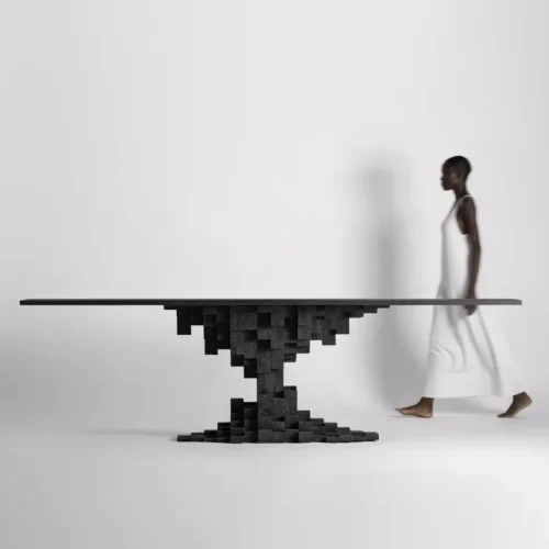 Table à manger Pètria manguier noir sablé Vical Home — vue 8