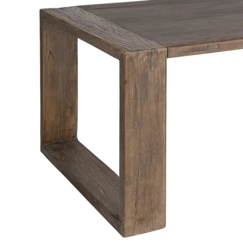 Table à manger rectangulaire bois d'orme recyclé Ixia 200 cm — vue 4