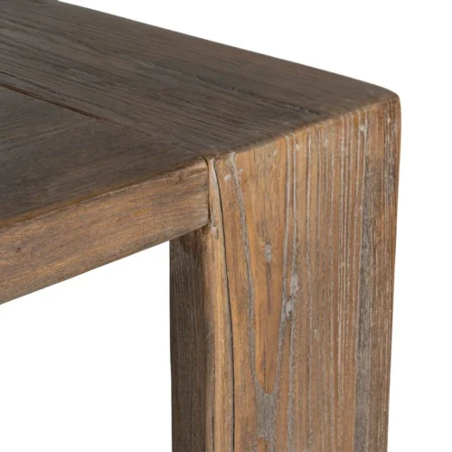 Table à manger rectangulaire bois d'orme recyclé Ixia 200 cm — vue 6