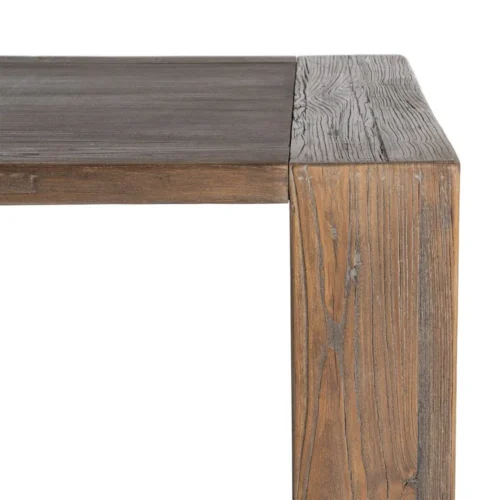 Table à manger rectangulaire bois d'orme recyclé Ixia 200 cm — vue 7
