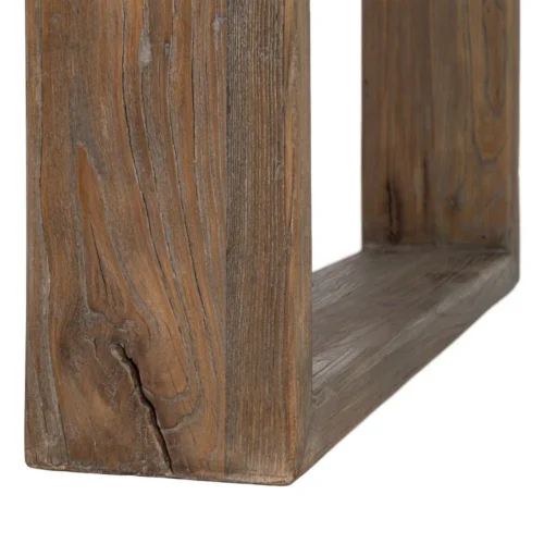 Table à manger rectangulaire bois d'orme recyclé Ixia 200 cm — vue 8