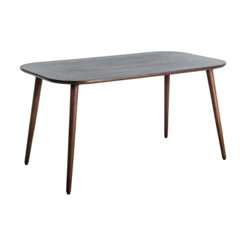 Table à manger organique bois de manguier marron foncé Ixia 145 cm — vue 2