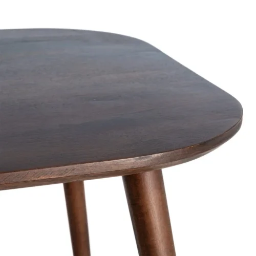 Table à manger organique bois de manguier marron foncé Ixia 145 cm — vue 3