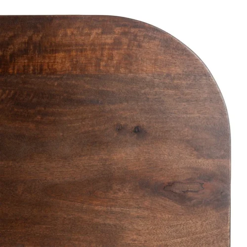 Table à manger organique bois de manguier marron foncé Ixia 145 cm — vue 4