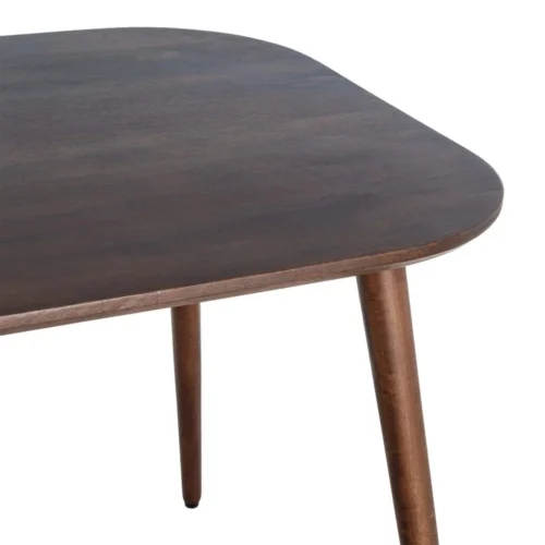 Table à manger organique bois de manguier marron foncé Ixia 145 cm — vue 5