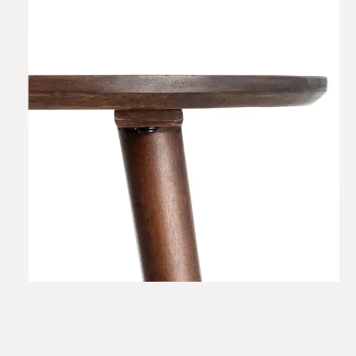 Table à manger organique bois de manguier marron foncé Ixia 145 cm — vue 6
