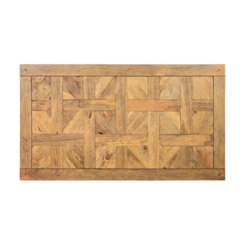 Table à manger rectangulaire bois de manguier noir Ixia 160 x 90 cm — vue 10