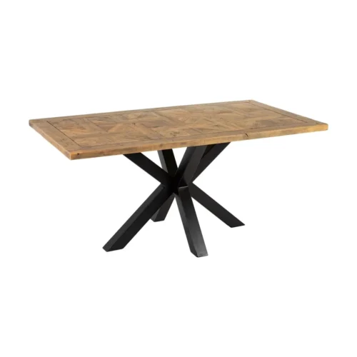 Table à manger rectangulaire bois de manguier noir Ixia 160 x 90 cm — vue 3