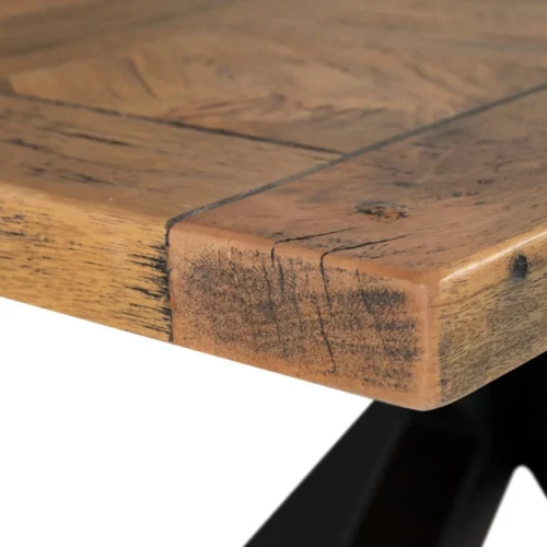 Table à manger rectangulaire bois de manguier noir Ixia 160 x 90 cm — vue 6