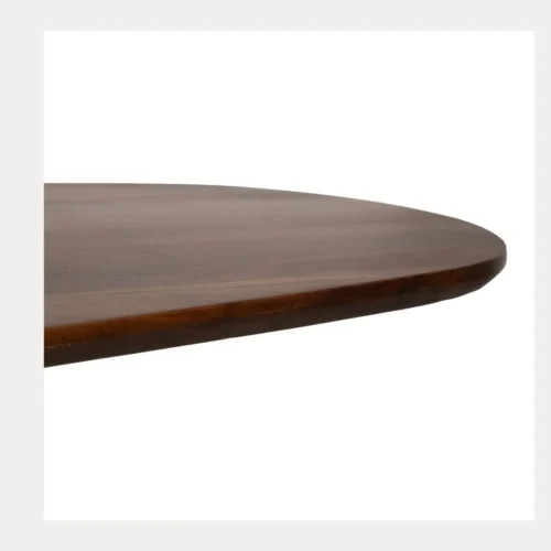 Table à manger ovale bois de manguier piètement métal Ixia 200 cm — vue 6