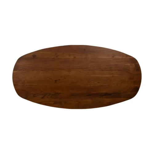 Table à manger ovale bois de manguier piètement métal Ixia 200 cm — vue 8