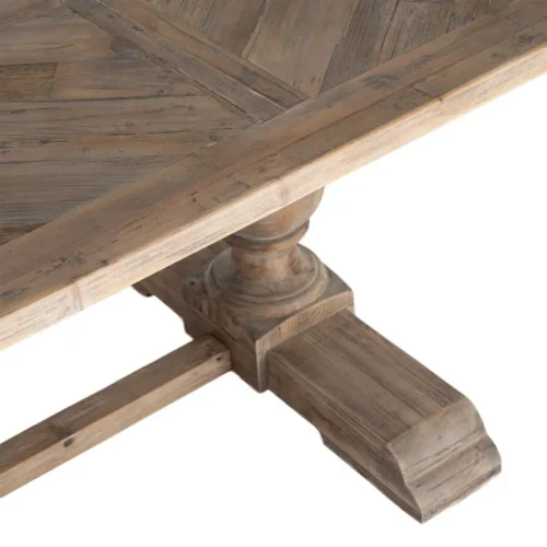 Table à manger rectangulaire bois de pin recyclé Ixia 240 cm — vue 4