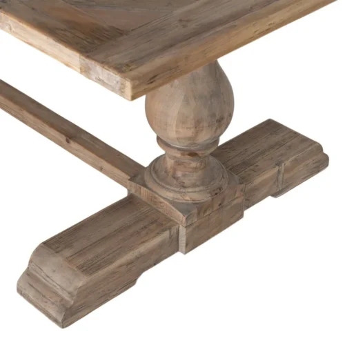 Table à manger rectangulaire bois de pin recyclé Ixia 240 cm — vue 5