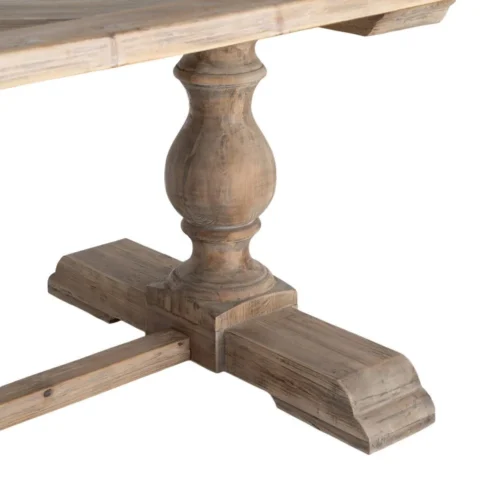 Table à manger rectangulaire bois de pin recyclé Ixia 240 cm — vue 6