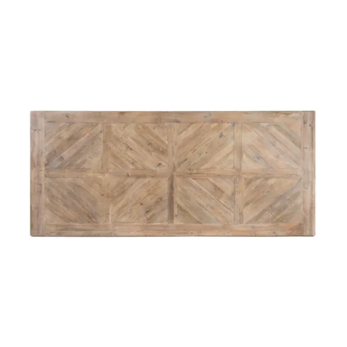 Table à manger rectangulaire bois de pin recyclé Ixia 240 cm — vue 8