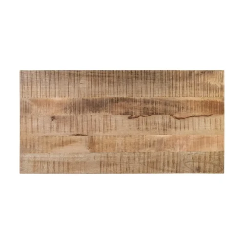 Table à manger rectangulaire plateau épais bois de manguier noir Ixia 160 x 80 cm — vue 10