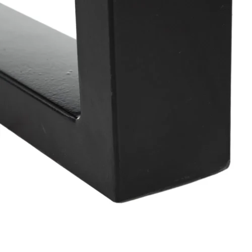 Table à manger rectangulaire plateau épais bois de manguier noir Ixia 160 x 80 cm — vue 8