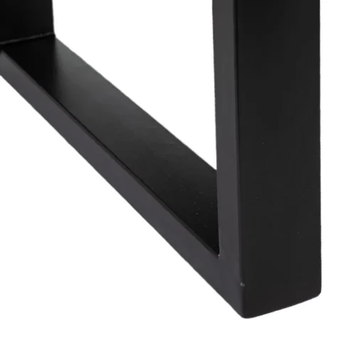 Table à manger rectangulaire plateau épais bois de manguier noir Ixia 160 x 80 cm — vue 9