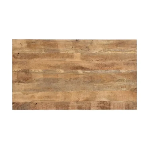 Table à manger rectangulaire plateau épais bois de manguier noir Ixia 160 x 90 cm — vue 7