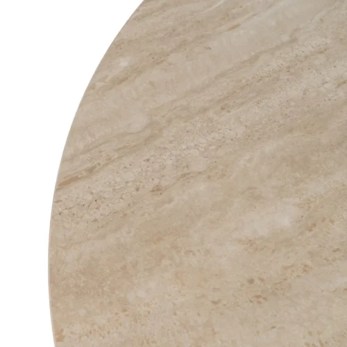 Table à manger ovale plateau pierre frittée beige Ixia 180 cm — vue 3