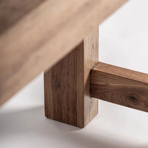 Table à manger Riom bois recyclé marron Vical Home — vue 5