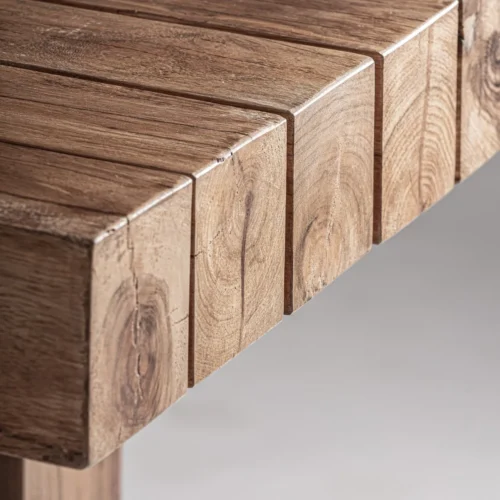 Table à manger Riom bois recyclé marron Vical Home — vue 6