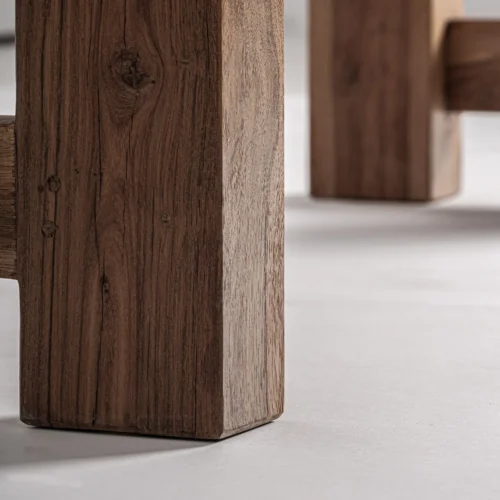 Table à manger Riom bois recyclé marron Vical Home — vue 8