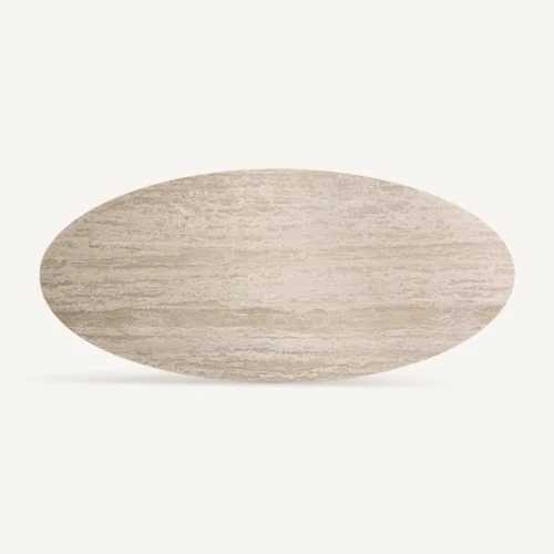 Table à manger Thiennes travertin brun clair 220 cm Vical Home — vue 3