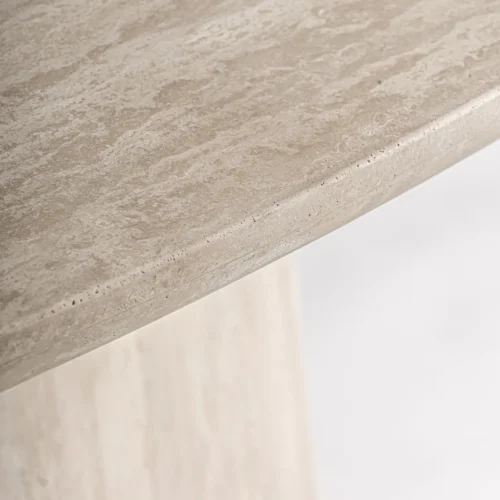 Table à manger Thiennes travertin brun clair 220 cm Vical Home — vue 4