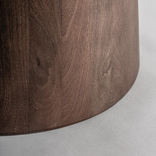 Table à manger Varzi travertin et manguier Vical Home — vue 4