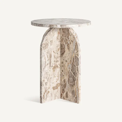 Table basse Alessano marbre beige Vical Home — vue 2