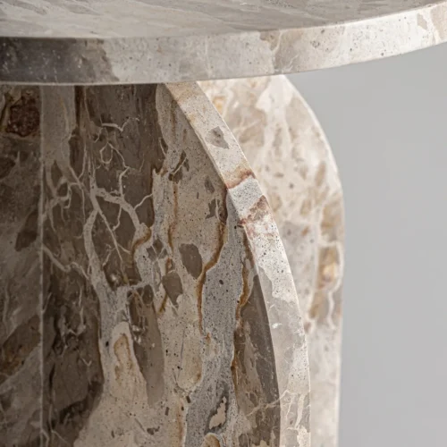 Table basse Alessano marbre beige Vical Home — vue 3
