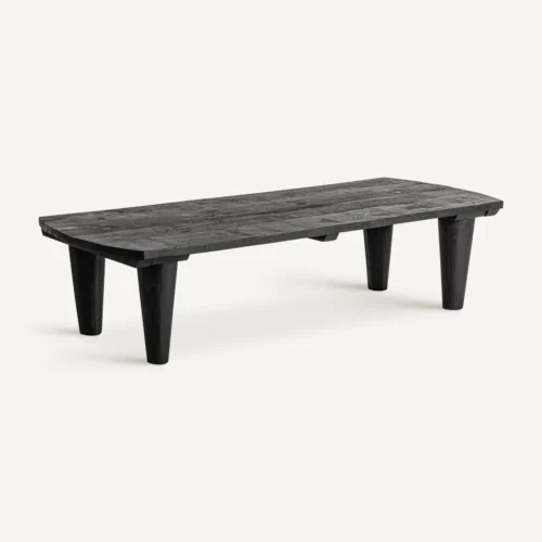 Table basse Allons bois recyclé noir Vical Home — vue 2